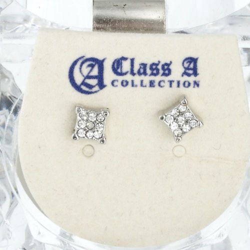 Iced Out Bling Clou D'oreille Box - Square 5mm