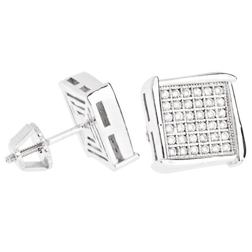 Iced Out Bling Micro Pave Clou D'oreille - Nook 10mm