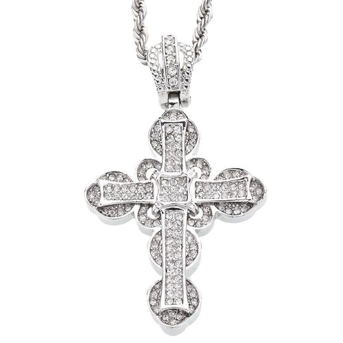 Iced Out Bling Mini Chaîne - Swing Croix