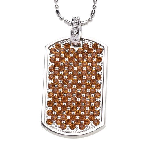 Full Iced Out Bling Baller Dog Tag - Gold