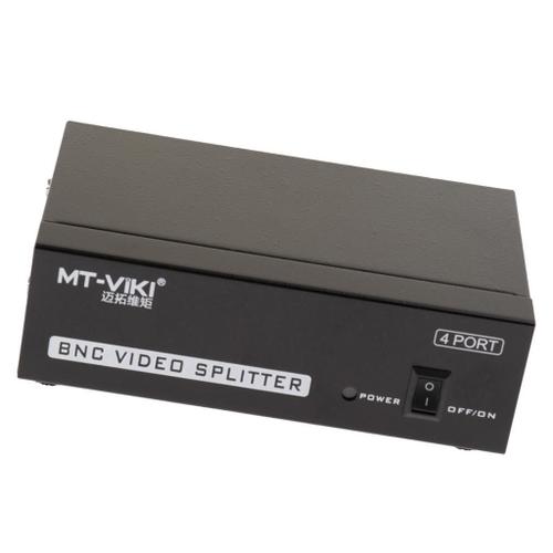 Distribution de Répartiteur Vidéo Composite BNC à 4 Ports pour CCTV DVR 1x4