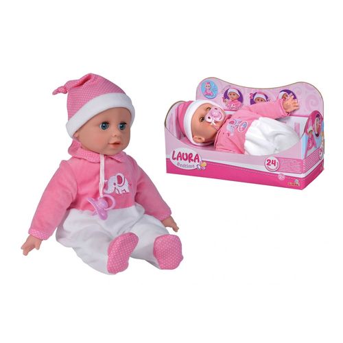Poupees Laura Poupon Fait Dodo 38cm