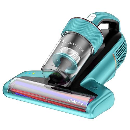 JIMMY BX6 - Aspirateur portatif anti-acariens 600W Forte aspiration Tapping Stérilisation ultrasonique et UV Reconnaissance intelligente de la poussière 240mm 3 Modes 0.5L Dust Cup - Bleu