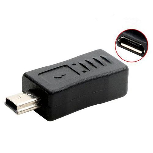Adaptateur Micro USB femelle vers Mini USB mâle, convertisseur de connecteur pour téléphones mobiles MP3