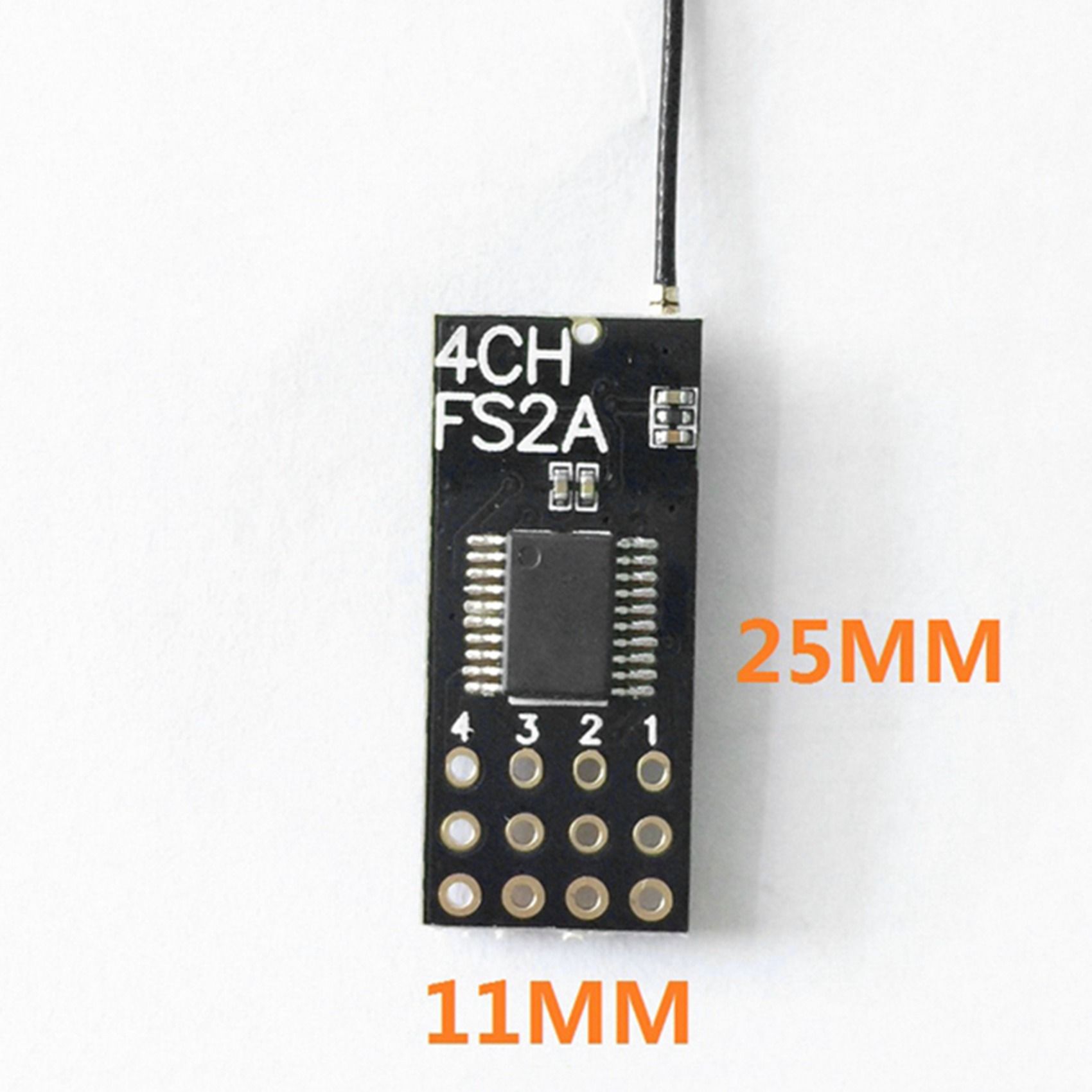 2x Fs2a 4ch Afhds 2a Mini Rcepteur Compatible Sortie Pwm Po... - 4