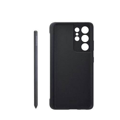 Coque En Silicone Officielle Samsung Avec S Pen Pour Galaxy S21 Ultra 5g S Pen Véritable Spen S-Pen ! Noir Ej-Pg998