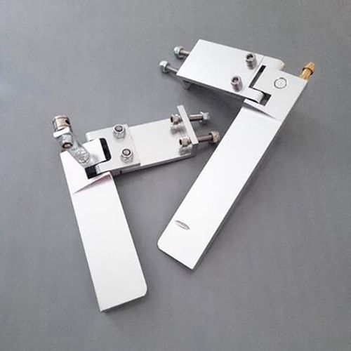 2x Bateau Télécommandé Marque D'alliage D'aluminium 75mm Métal Gouvernail De L' D'aspiration Pour Télécommande Bateaux Télécommandés Pièces Cnc Argent
