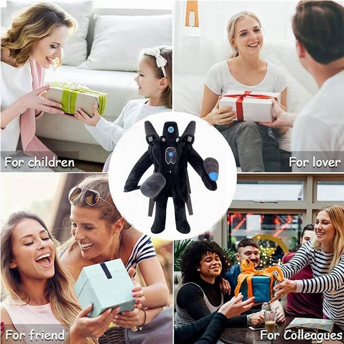 2x Skibidi Toilette Jouet En Peluche, Speakerman Peluche D'h... - 4