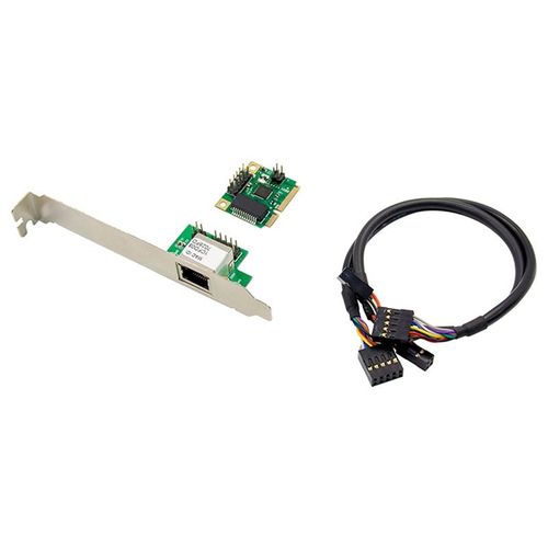 Carte Réseau 2,5 Go Ethernet Gigabit 2500 Mbps Adaptateur Lan 1 Port Rj45 Mini Pcie Pour Pc De Bureau