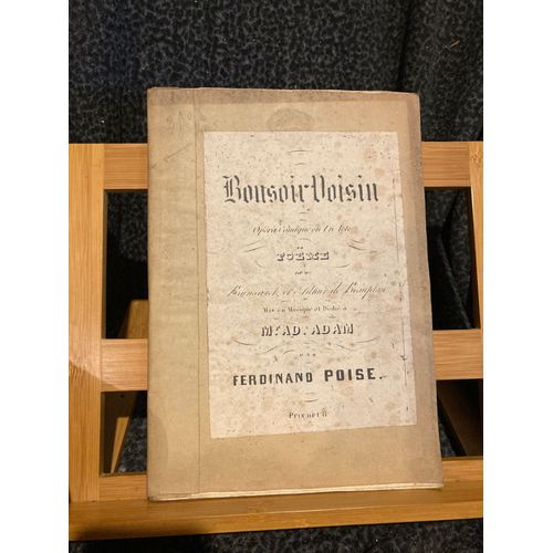 Ferdinand Poise Bonsoir Voisin Partition Chant Piano Legouix