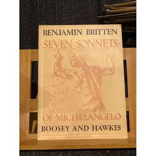 B. Britten Seven Sonnets Of Michelangelo Partition Chant Piano Boosey & Hawkes