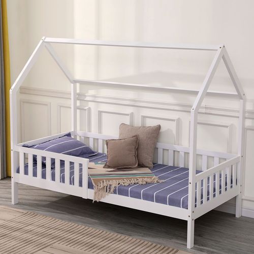 Lit Cabane Pour Enfant 190x90cm Blanc Marceau