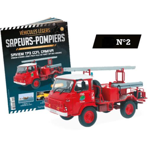 Camion Citerne Saviem Tp3 Ccfl Camiva Pompiers 1/43éme Hachette-Hachette