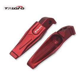 Repose-Pieds De Moto En Aluminium Cnc Pour Passager Arrière,Rail De Pied Pour Yamaha Tmax 500 Tmax 530 T-Prévention 500 T-Max530 T Max 500 530 - Type Rouge