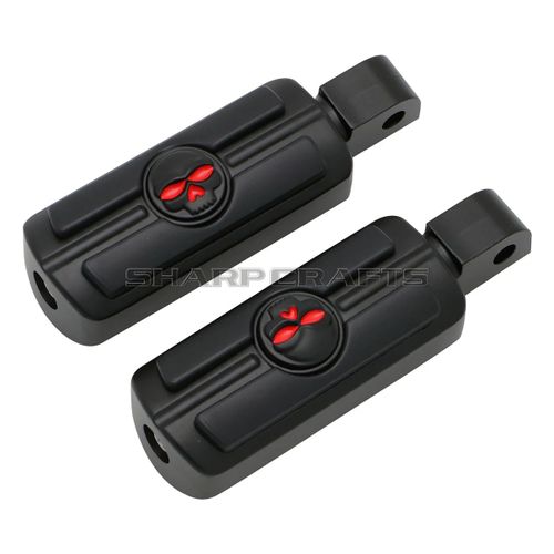 Accessoires De Moto Repose-Pieds Avant Et Arrière Repose-Pieds Pédales Marchepieds Pour Honda Shadow 750 Vt750 Ace/Aero/Spirit/Phantom Vtx1300 Vtx1800 Vt1300 Fury Steed Vt600 Vlx4 - Type Rear-Black #B