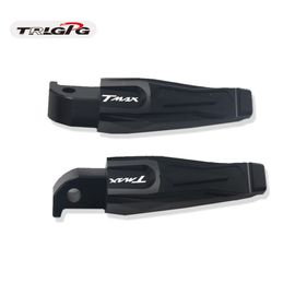 Repose-Pieds De Moto En Aluminium Cnc Pour Passager Arrière,Rail De Pied Pour Yamaha Tmax 500 Tmax 530 T-Prévention 500 T-Max530 T Max 500 530 - Type Black