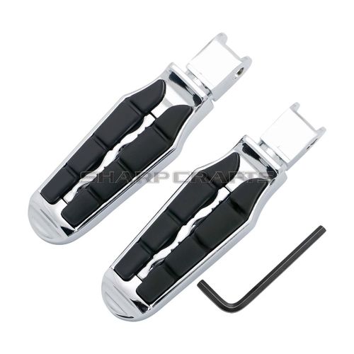 Accessoires De Moto Repose-Pieds Avant Et Arrière Repose-Pieds Pédales Marchepieds Pour Honda Shadow 750 Vt750 Ace/Aero/Spirit/Phantom Vtx1300 Vtx1800 Vt1300 Fury Steed Vt600 Vl - Type Front-Chrome #A