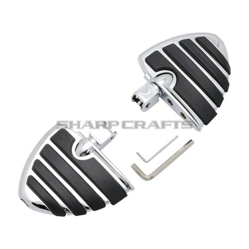 Accessoires De Moto Repose-Pieds Avant Et Arrière Repose-Pieds Pédales Marchepieds Pour Honda Shadow 750 Vt750 Ace/Aero/Spirit/Phantom Vtx1300 Vtx1800 Vt1300 Fury Steed Vt600 Vl - Type Front-Chrome #F