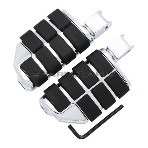 Accessoires De Moto Repose-Pieds Avant Et Arrière Repose-Pieds Pédales Marchepieds Pour Honda Shadow 750 Vt750 Ace/Aero/Spirit/Phantom Vtx1300 Vtx1800 Vt1300 Fury Steed Vt600 Vl - Type Front-Chrome #D