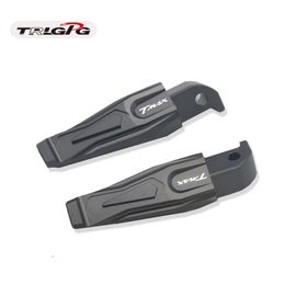 Repose-Pieds De Moto En Aluminium Cnc Pour Passager Arrière,Rail De Pied Pour Yamaha Tmax 500 Tmax 530 T-Prévention 500 T-Max530 T Max 500 530 - Type Gris