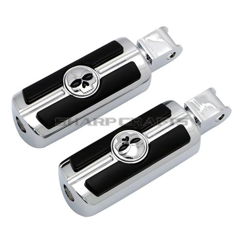 Accessoires De Moto Repose-Pieds Avant Et Arrière Repose-Pieds Pédales Marchepieds Pour Honda Shadow 750 Vt750 Ace/Aero/Spirit/Phantom Vtx1300 Vtx1800 Vt1300 Fury Steed Vt600 Vl - Type Front-Chrome #E