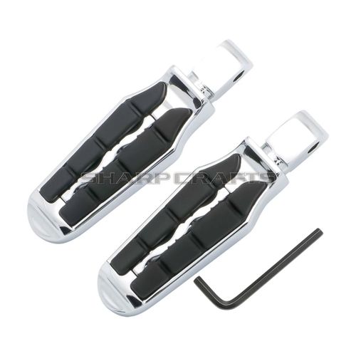 Accessoires De Moto Repose-Pieds Avant Et Arrière Repose-Pieds Pédales Marchepieds Pour Honda Shadow 750 Vt750 Ace/Aero/Spirit/Phantom Vtx1300 Vtx1800 Vt1300 Fury Steed Vt600 Vlx - Type Rear-Chrome #A