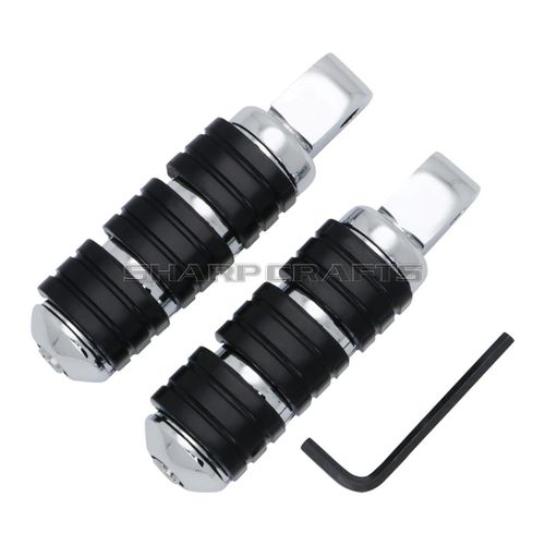 Accessoires De Moto Repose-Pieds Avant Et Arrière Repose-Pieds Pédales Marchepieds Pour Honda Shadow 750 Vt750 Ace/Aero/Spirit/Phantom Vtx1300 Vtx1800 Vt1300 Fury Steed Vt600 Vlx - Type Rear-Chrome #B