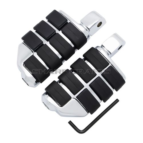 Accessoires De Moto Repose-Pieds Avant Et Arrière Repose-Pieds Pédales Marchepieds Pour Honda Shadow 750 Vt750 Ace/Aero/Spirit/Phantom Vtx1300 Vtx1800 Vt1300 Fury Steed Vt600 Vlx - Type Rear-Chrome #D