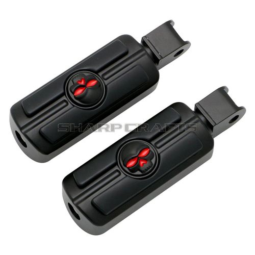 Accessoires De Moto Repose-Pieds Avant Et Arrière Repose-Pieds Pédales Marchepieds Pour Honda Shadow 750 Vt750 Ace/Aero/Spirit/Phantom Vtx1300 Vtx1800 Vt1300 Fury Steed Vt600 Vlx - Type Front-Black #C