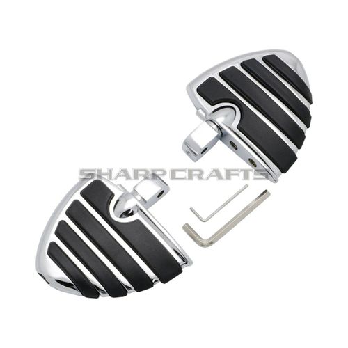 Accessoires De Moto Repose-Pieds Avant Et Arrière Repose-Pieds Pédales Marchepieds Pour Honda Shadow 750 Vt750 Ace/Aero/Spirit/Phantom Vtx1300 Vtx1800 Vt1300 Fury Steed Vt600 Vlx - Type Rear-Chrome #F