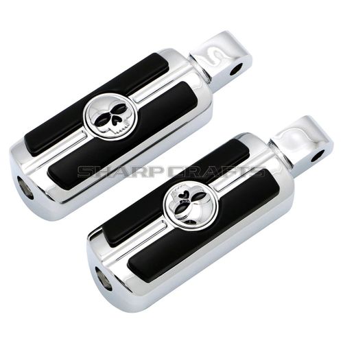 Accessoires De Moto Repose-Pieds Avant Et Arrière Repose-Pieds Pédales Marchepieds Pour Honda Shadow 750 Vt750 Ace/Aero/Spirit/Phantom Vtx1300 Vtx1800 Vt1300 Fury Steed Vt600 Vlx - Type Rear-Chrome #E