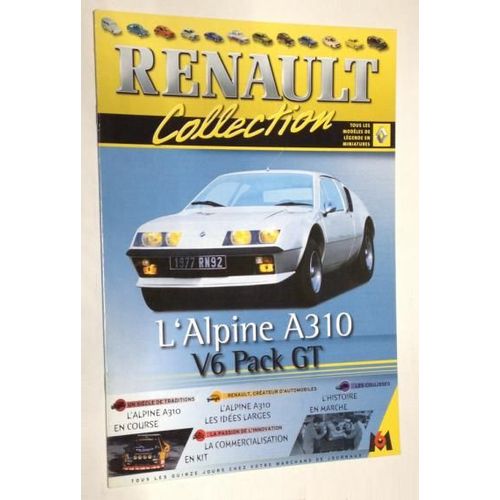 Fascicule Renault Alpine A310 V6 Pack Gt