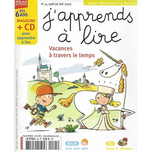 J'apprends À Lire 95 - Vacances À Travers Le Temps - Spécial Été 2007
