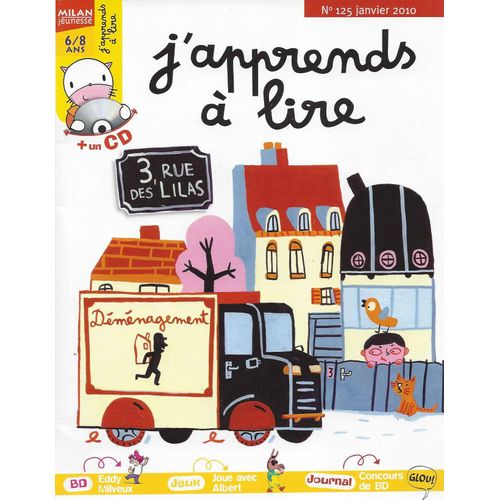 J'apprends À Lire 125 - 3, Rue Des Lilas - Janvier 2010