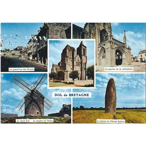 France, Belle Carte Postale Neuve, Vues De Dol De Bretagne.