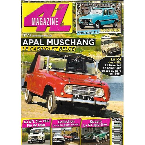 4l Magazine N°73 - Apal Muschang, Le Cabriolet Belge