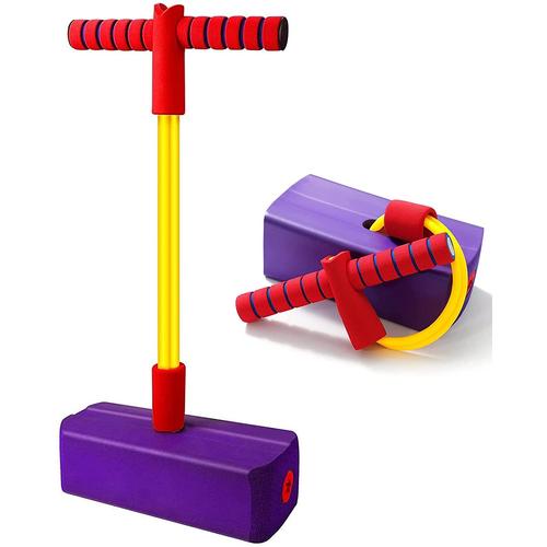 Pogo Stick Jouet Exterieur Enfant - Jouets Et Cadeaux Enfants(Pourpre)