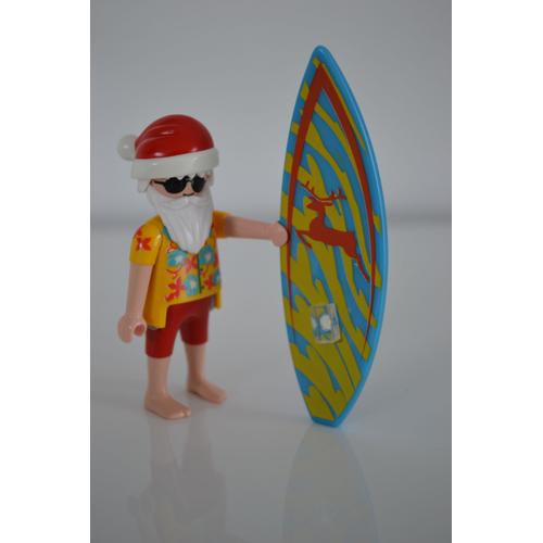Playmobil 5458 Série 6 - Père Noël Surfeur - Australie 2014 - Surf