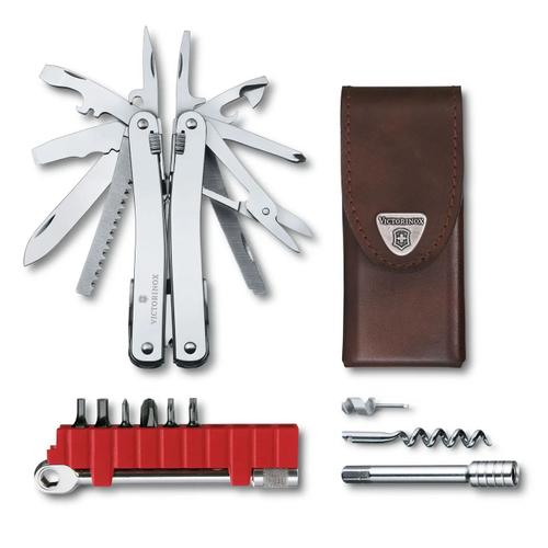 VICTORINOX SWISSTOOL SPIRIT X PLUS RATCHET+ ETUI CUIR - 36 FONCTIONS