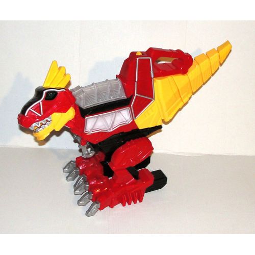 Figurine Power Rangers Le Dinosaure Zord Interactif Super Dino Charge T Rex Sonore Et Lumineux + Energem Bandai