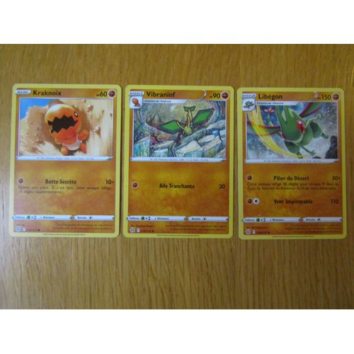 Kraknoix 074/172 + Vibraninf 075/172 + Libégon 076/172 - Stars Etincelantes