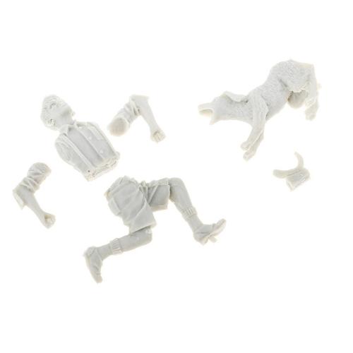 1/35 Courir Chien Enfant Non Peintes Métier D'art Pour Construction Scène