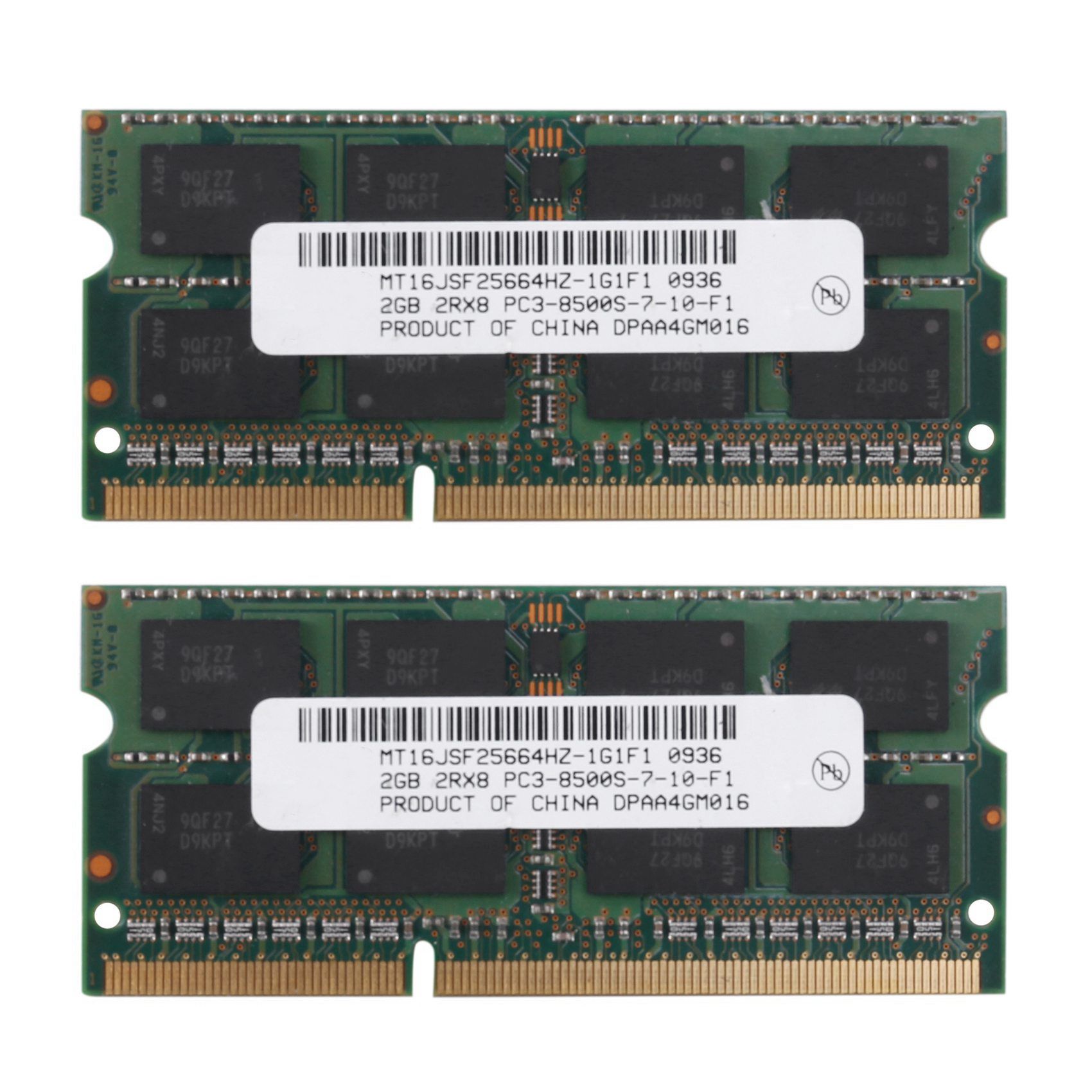 2X Ddr3 2 Go de MMoire pour Ordinateur Portable Ram 2Rx8 Pc...