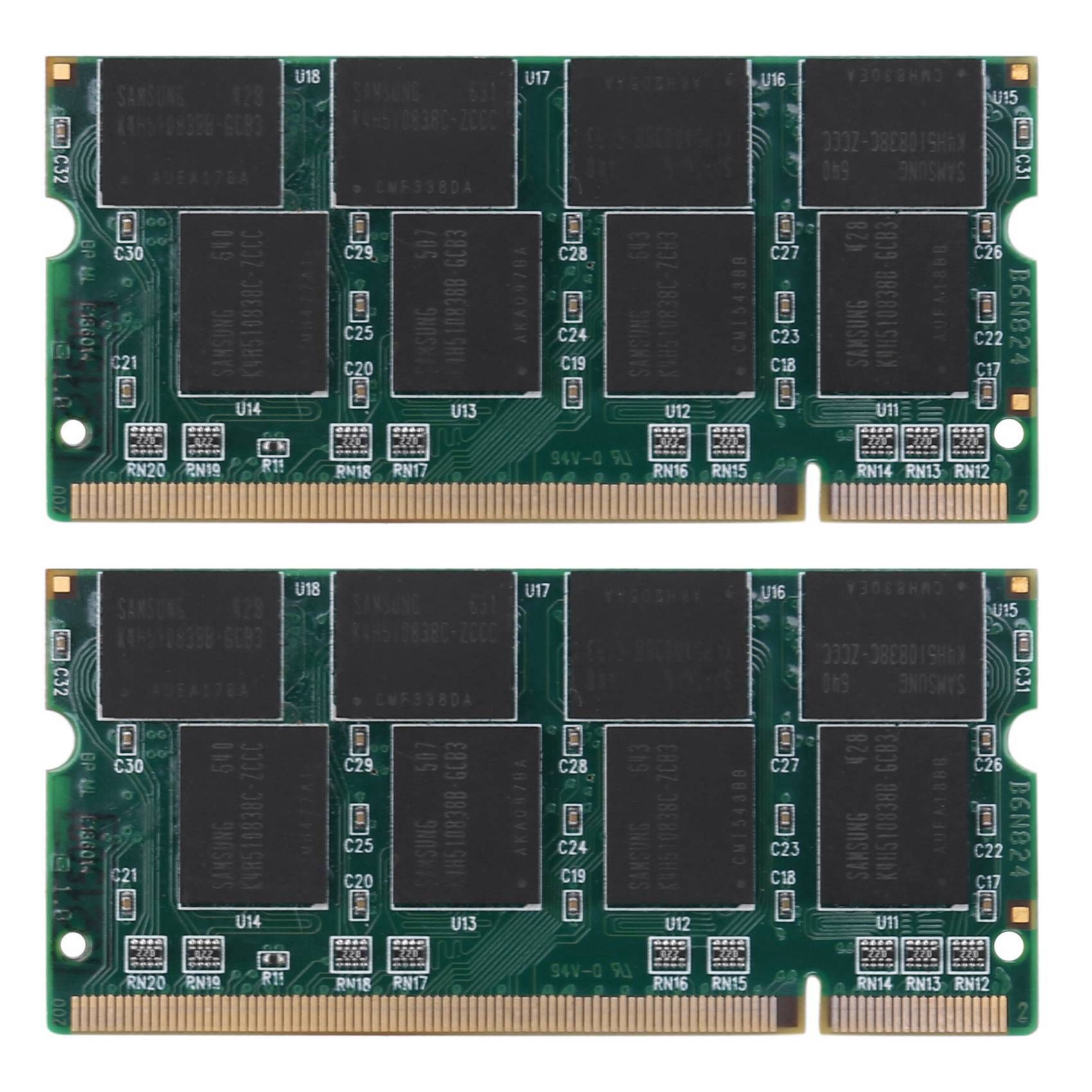2X 1 Go de MMoire D'Ordinateur Portable Ddr1 Ram So-Dimm 20...