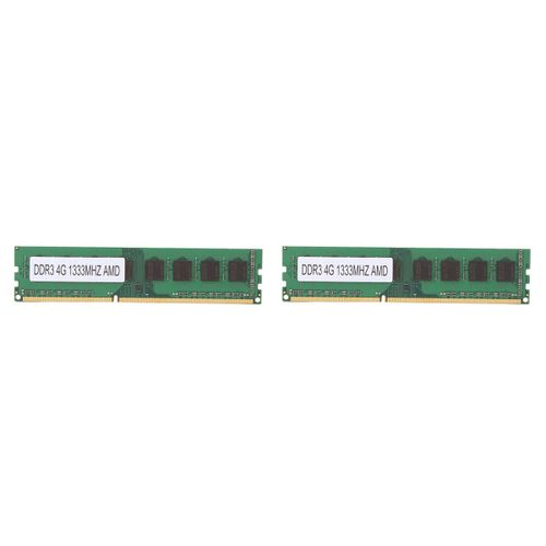 2X DDR3 4 Go 1333 Mhz Mémoire Ram PC3-10600 240Pin 1.5 V RAM de Bureau Uniquement pour Carte Mère AMD