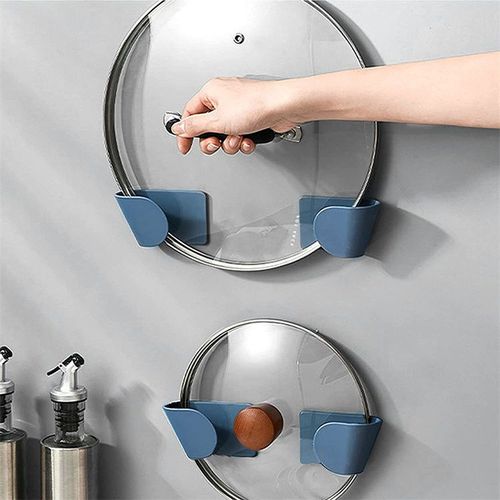 10pcs Support Couvercles Casseroles Mural Auto Adhésif Porte Couvercle Cuisine Range Ustensiles de Cuisine