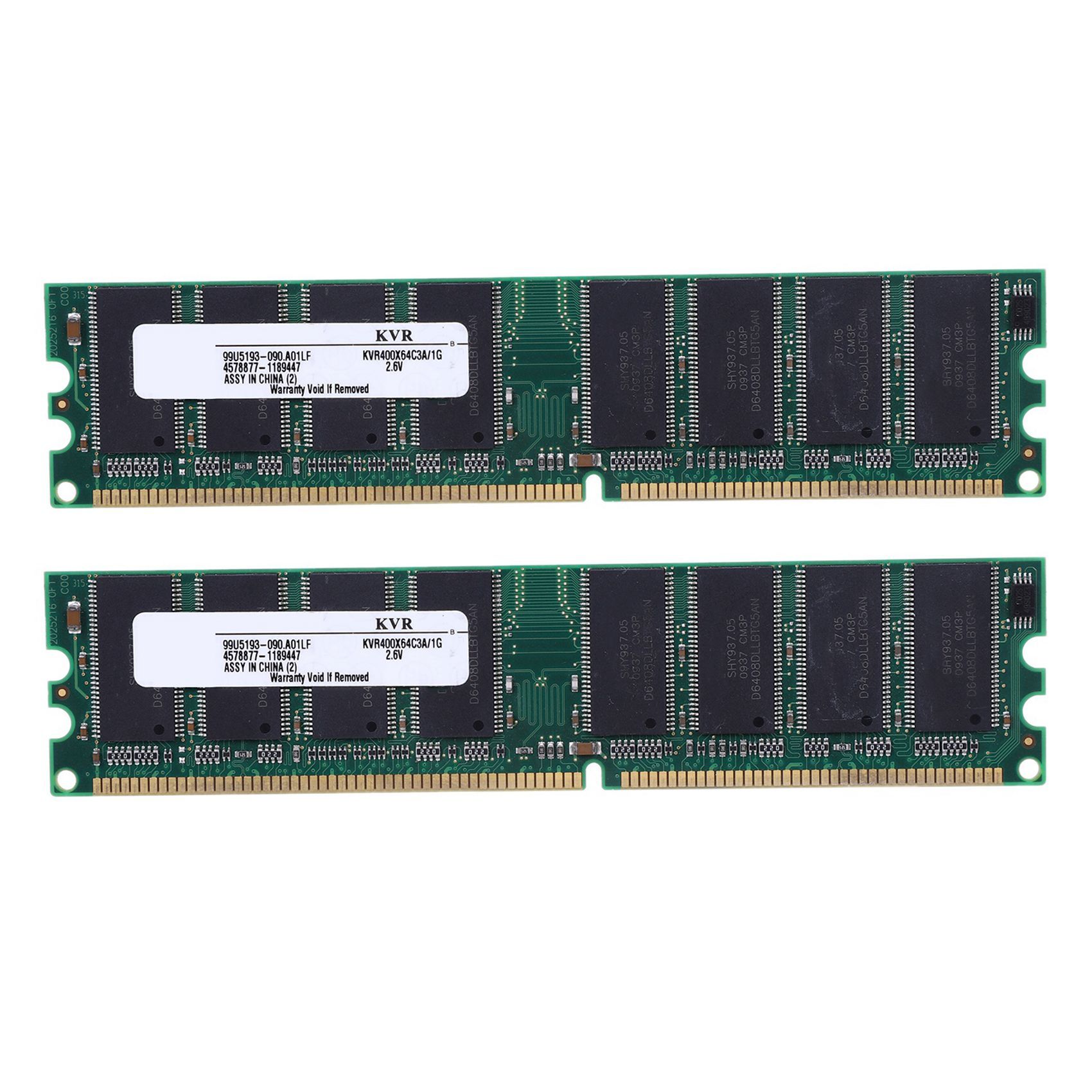 2X 2.6V DDR 400 MHz 1 GB de MMoire 184 Pingles PC3200 Desk...