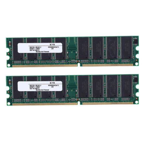2X 2.6V DDR 400 MHz 1 GB de MéMoire 184 éPingles PC3200 Desktop pour RAM CPU GPU APU Non-ECC CL3 DIMM