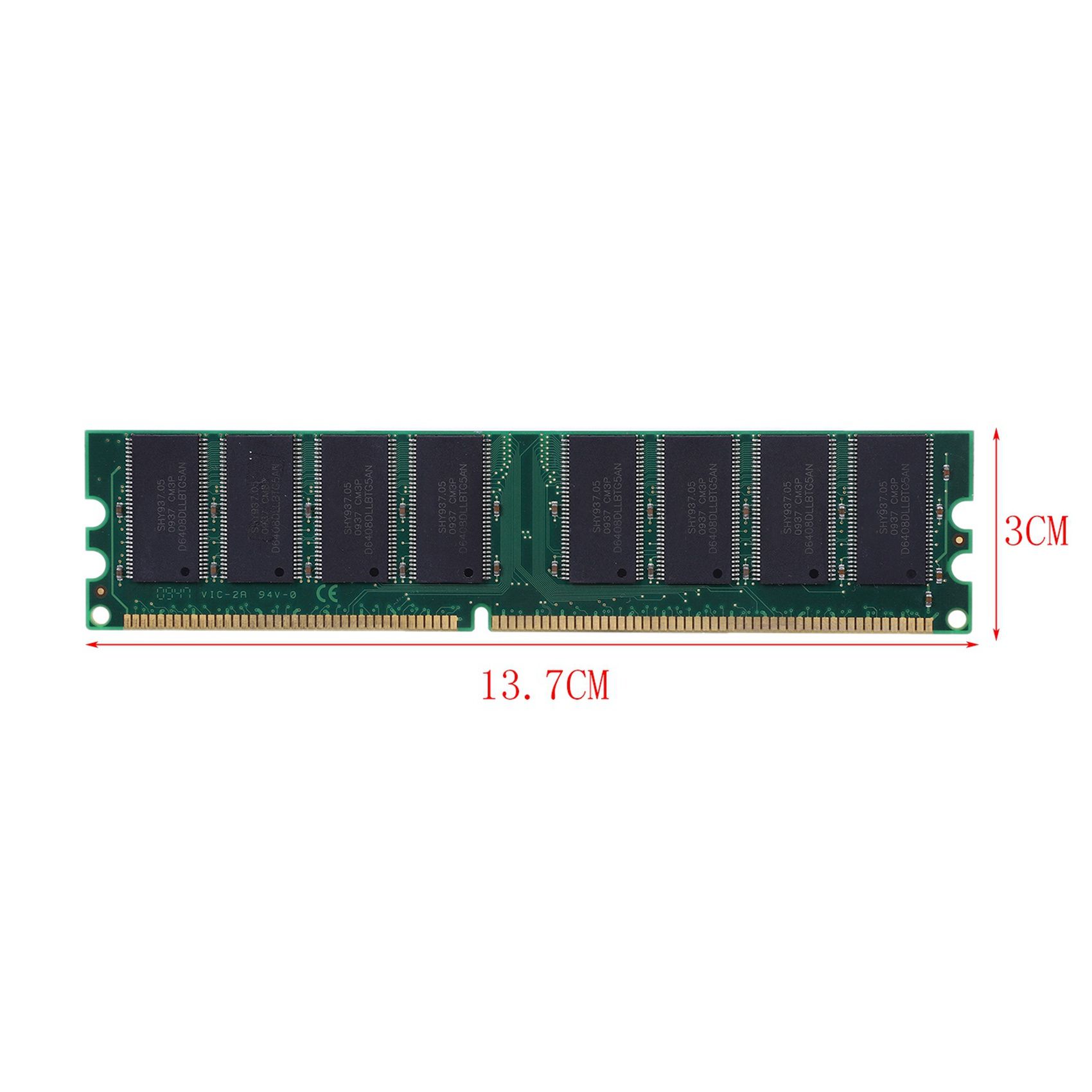 2X 2.6V DDR 400 MHz 1 GB de MMoire 184 Pingles PC3200 Desk... - 2