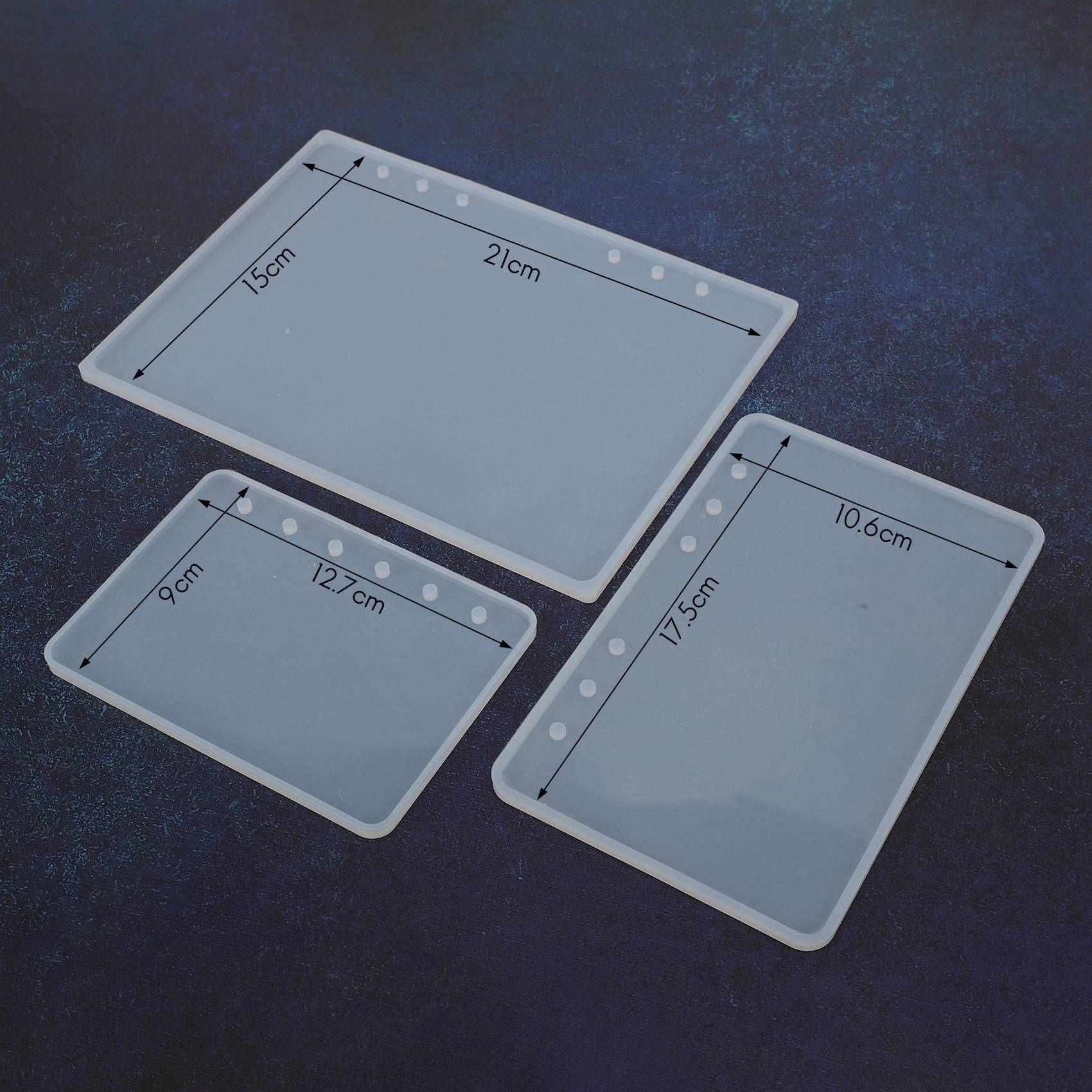 6X A7 / A6 A5 Notebook Forme Silicone Moule Rsine DIY Livre... - 4